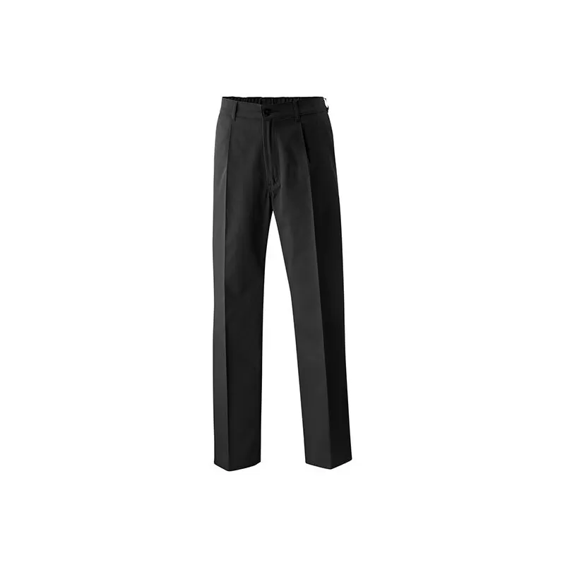 Pantalon chef polyester et coton, taille élastique, 220 g/m²