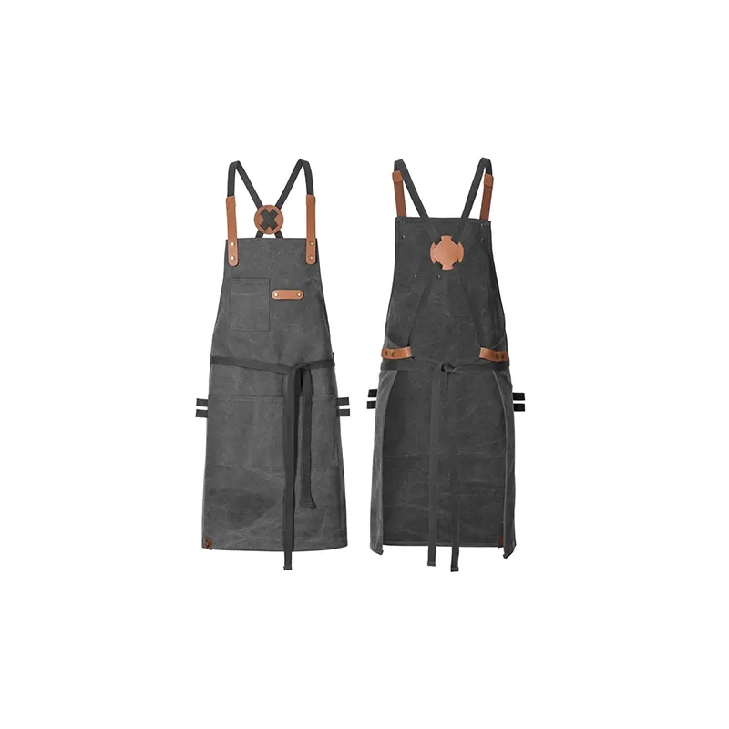 Tablier toile coton avec étiquette personnalisable, 80 x 71 cm, 340 g/m²