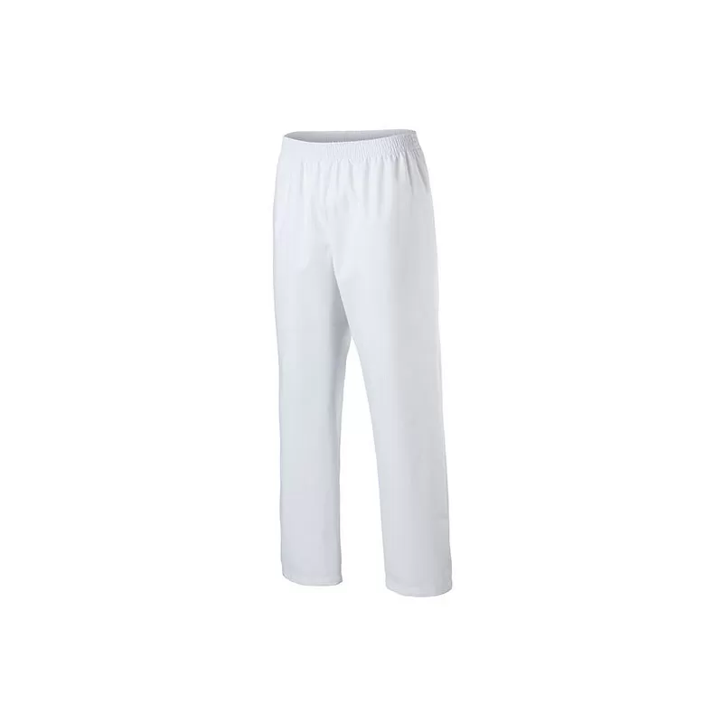 Pantalon slip-on polyester et coton, taille élastique, 215 g/m²