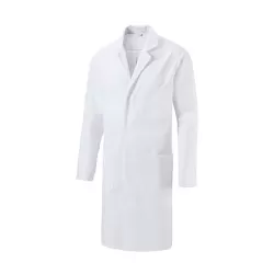 Veste unisexe polyester et coton, col à revers, manches longues, 215 g/m²