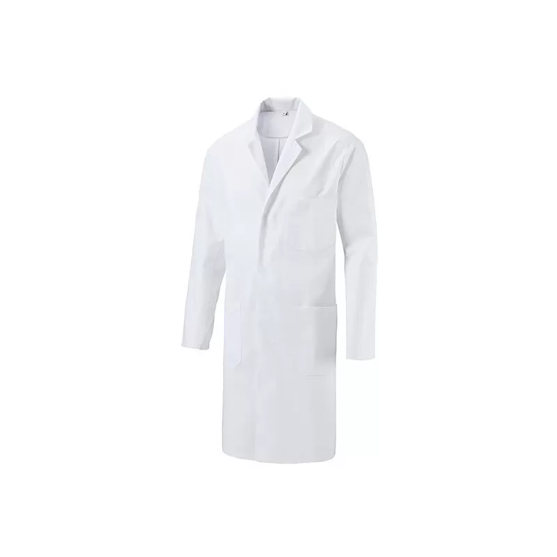 Veste unisexe polyester et coton, col à revers, manches longues, 215 g/m²