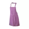 Tablier à bavette enfant en polyester et coton avec poche, 220 g/m²