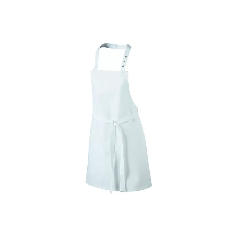 Tablier à bavette enfant en polyester et coton avec poche, 220 g/m²