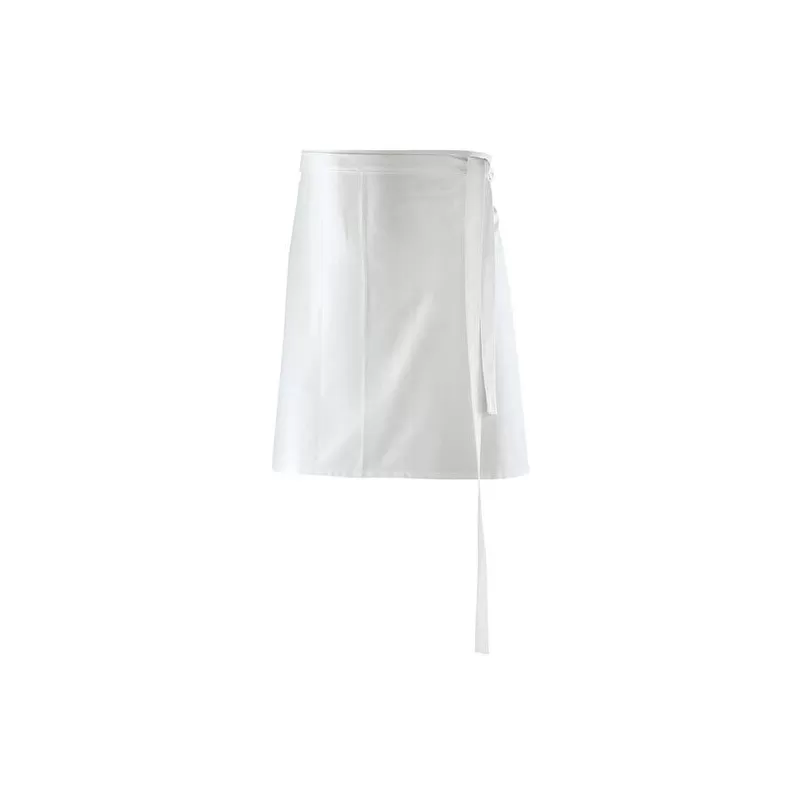 Tablier bistrot polyester et coton avec lien tissu, 80 x 45 cm, 220 g/m²