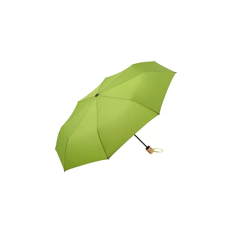 Parapluie de poche FARE écoresponsable, coupe-vent, poignée bois, 98 cm