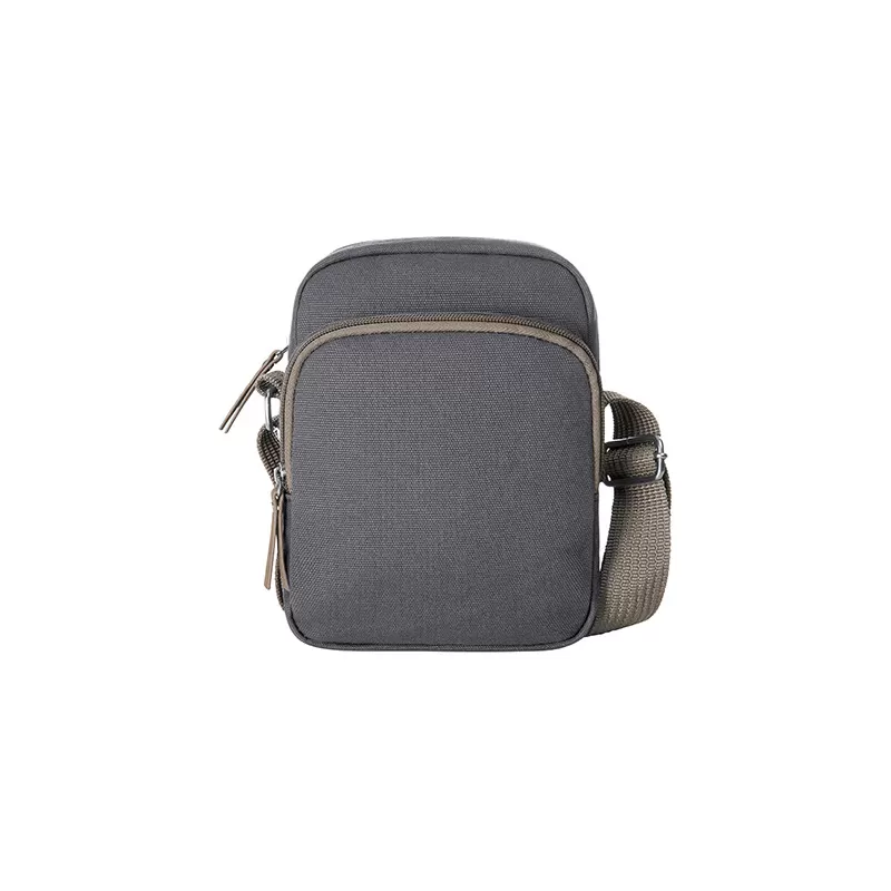 Petit sac à bandoulière multi-poches, compartiment principal rembourré et zippé, 450 g/m²