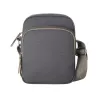 Petit sac à bandoulière multi-poches, compartiment principal rembourré et zippé, 450 g/m²