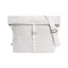Sac à bandoulière en coton et polyester, grand compartiment principal zippé