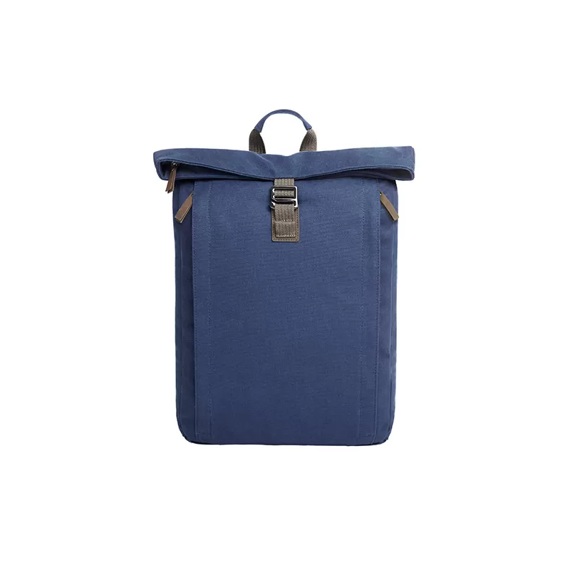 Sac à dos coton, grand compartiment zippé, poches intérieures, 450 g/m²