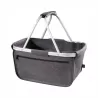 Panier en feutre pliable avec cadre en aluminium et poche zippée, 20 litres