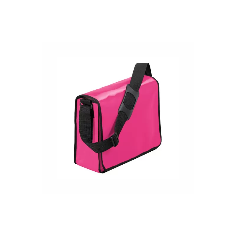 Sac à bandoulière en toile bâche de camion, grande poche à scratch