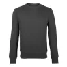 Sweat-shirt set in en coton et polyester, coupe moderne, intérieur brossé, 320 g/m²