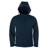 Veste softshell homme à capuche 3 épaisseurs, doux, respirant et résistant aux intempéries, 300 g/m²