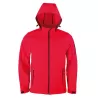 Veste softshell homme à capuche 3 épaisseurs, doux, respirant et résistant aux intempéries, 300 g/m²