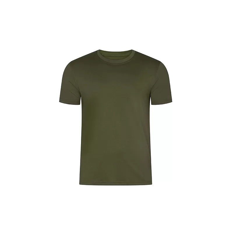 T-shirt épais col rond en coton biologique, coupe standard moderne, 195 g/m²