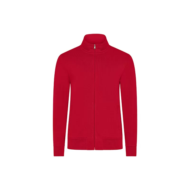 Sweat French Terry zippé, coton ringspun et polyester recyclé, coupe moderne, 360 g/m²