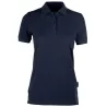 Polo femme coton lourd col polo, coupe étroite, 220 g/m²