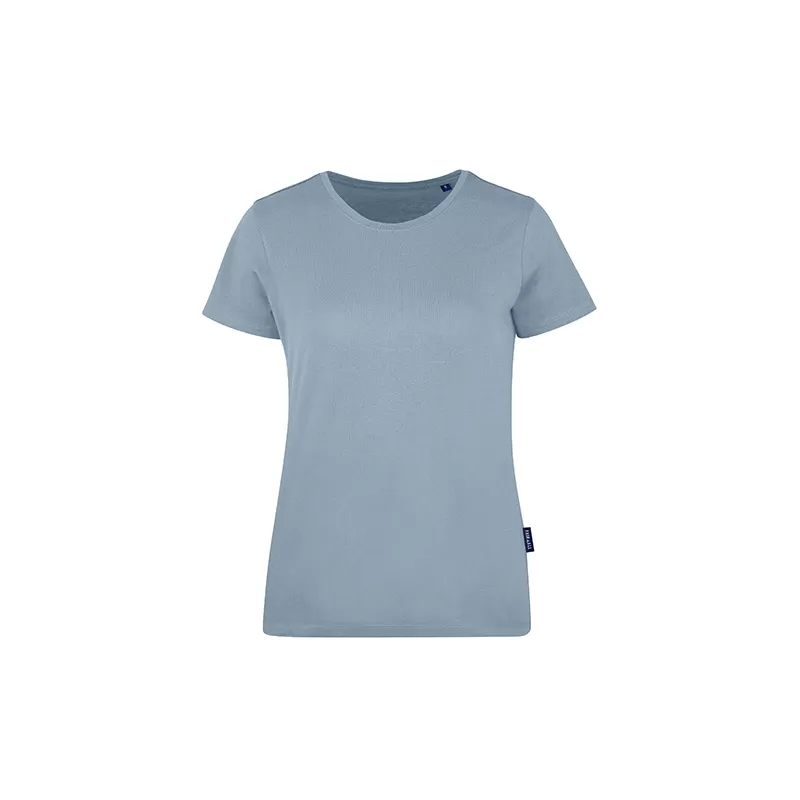 T-shirt femme col rond en coton biologique, coupe étroite moderne, 160 g/m²