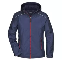 Veste de pluie femme Rain Jacket polyester imperméable étanche légère capuche