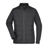 Veste Hybrid Sweat femme coton polyester polyamide matelassée manches molleton, 280 g/m²
