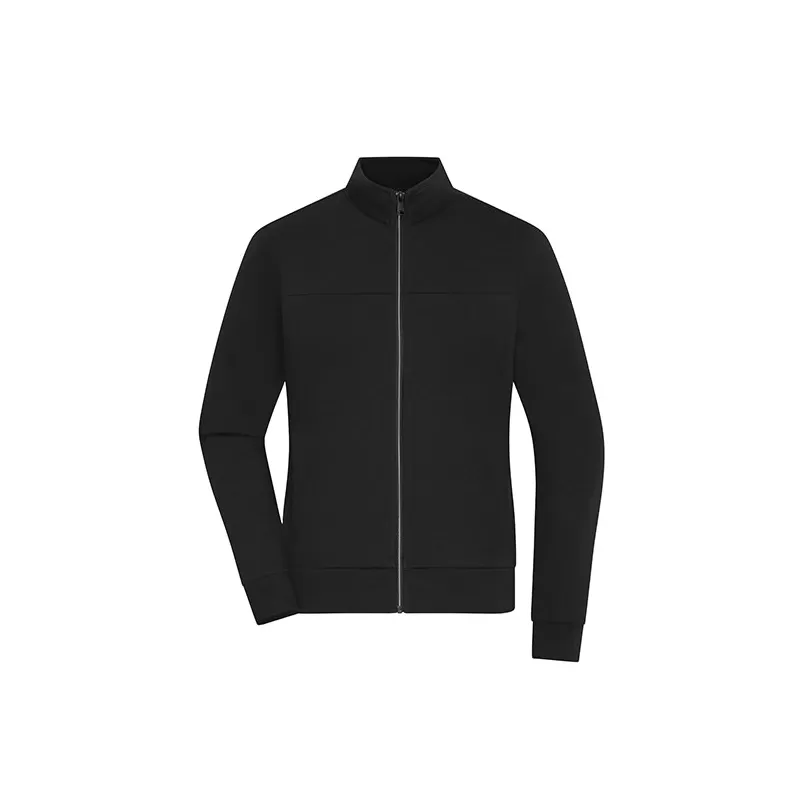 Veste femme Sporty Jacket interlock coton polyester élasthanne col montant OEKO-TEX, 300 g/m²