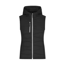 Gilet Hybrid femme polyamide polyester élasthanne matelassé stretch technique sport