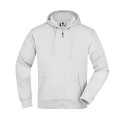 Veste homme à capuche Hooded Jacket coton polyester molleton zip intégral OEKO-TEX, 300 g/m²