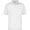 Polo homme poche poitrine piqué polyester coton workwear OEKO-TEX, 210 g/m²