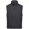 Gilet softshell homme 3 couches stretch polyester élasthanne coupe-vent respirant, 270 g/m²