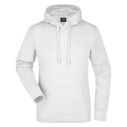 Sweat femme à capuche Hooded coton peigné ring-spun slim fit poche kangourou OEKO-TEX, 300 g/m²