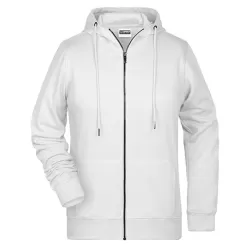 Veste femme Zip-Hoody coton bio Organic molleton capuche coutures latérales OEKO-TEX, 300 g/m²