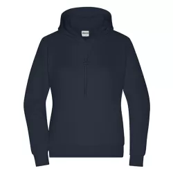 Sweat femme Lounge Hoody coton bio Organic oversize décontracté capuche cordon OEKO-TEX, 300 g/m²