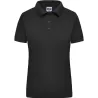 Polo de travail femme en coton durable manches courtes, 220 g/m²
