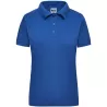 Polo de travail femme en coton durable manches courtes, 220 g/m²
