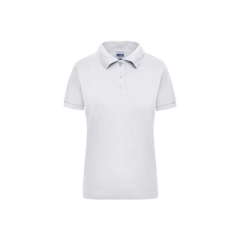 Polo de travail femme en coton durable manches courtes, 220 g/m²