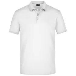 Polo homme piqué stretch élasthanne coton ring-spun OEKO-TEX, 210 g/m²
