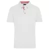 Polo homme traditionnel en coton, coupe cintrée, col à carreaux, 195 g/m²