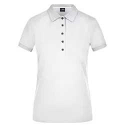 Polo femme coton Pima premium piqué ultra-fin slim fit OEKO-TEX, 180 g/m²