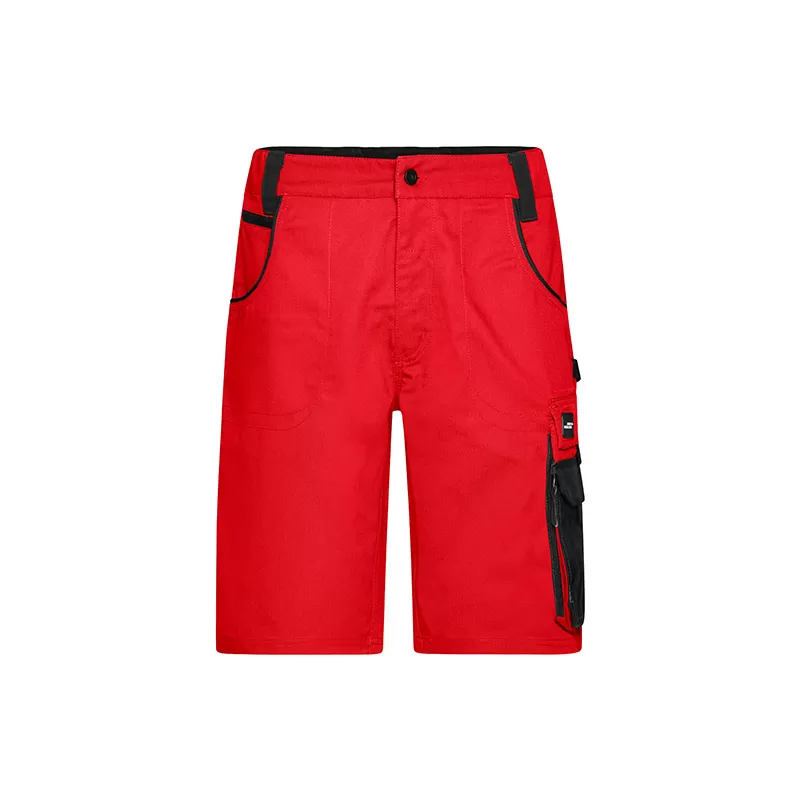 Bermuda Workwear STRONG professionnel polyester coton renforcé polyamide été chantier, 260 g/m²