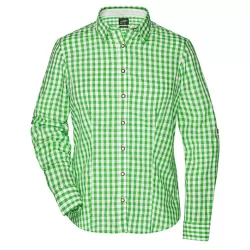 Chemisier femme Traditional Shirt coton léger style bavarois folklorique Edelweiss, 100 g/m²