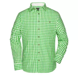 Chemise homme Traditional Shirt coton léger style bavarois folklorique Edelweiss, 100 g/m²