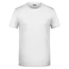 T-shirt homme coton biologique Organic ring-spun encolure basse ourlet roulé OEKO-TEX, 140 g/m²
