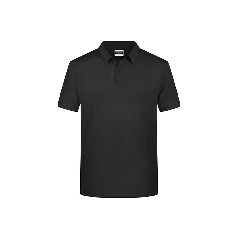 Polo homme classique coton biologique col polo, manches courtes, 180 g/m²