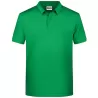 Polo homme classique coton biologique col polo, manches courtes, 180 g/m²