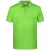 Polo homme classique coton biologique col polo, manches courtes, 180 g/m²