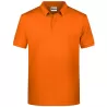 Polo homme classique coton biologique col polo, manches courtes, 180 g/m²