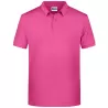 Polo homme classique coton biologique col polo, manches courtes, 180 g/m²
