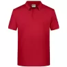 Polo homme classique coton biologique col polo, manches courtes, 180 g/m²