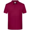 Polo homme classique coton biologique col polo, manches courtes, 180 g/m²