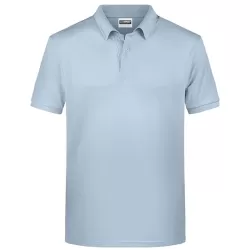 Polo homme classique coton biologique col polo, manches courtes, 180 g/m²